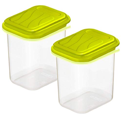 Rotho Rondo 2er-Set Gewürzstreuer 0.15l mit Deckel, Kunststoff (PP) BPA-frei, transparent, 2 x 0.15l (14.0 x 9.5 x 7.5 cm) im Sale