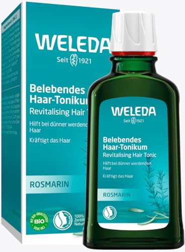 WELEDA Bio Rosmarin Haartonikum 100 ml - Naturkosmetik Haarwasser Tonikum mit Rosmarinöl hilft bei dünner werdendem Haar. Natürliche Haarpflege kräftigt & bewahrt eine gesunde Kopfhaut (vegan) im Sale