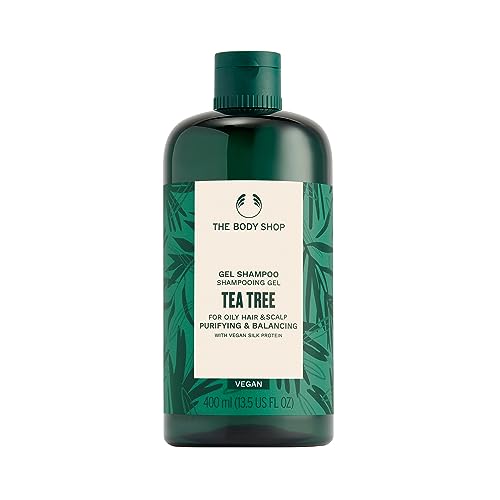 The Body Shop Tea Tree Purifying & Balancing Shampoo für fettiges Haar & Kopfhaut, vegan im Sale