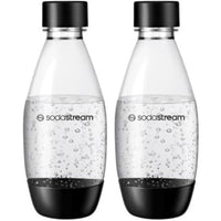 Thumbnail for sodastream Fuse wiederverwendbare spülmaschinenfeste Wasserflaschen, 0,5 l, Doppelpack für Spirituosen, Terra, Kunst und Quelle, Sprudelwasserbereiter Aromen – 2 x 0,5 l Wasser, Schwarz