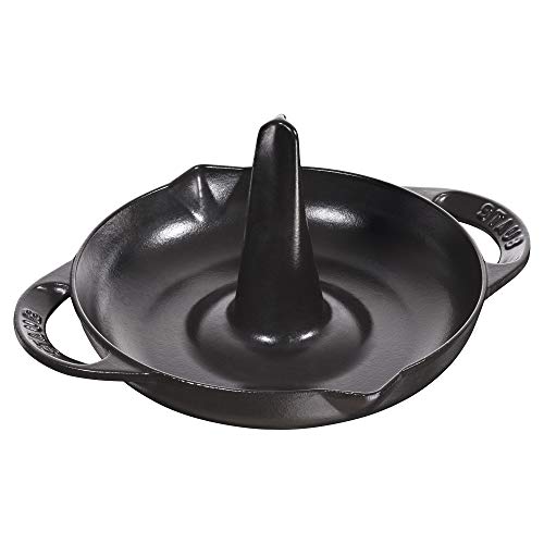 Staub 1200023 Hähnchenbräter, 24 cm, Edelstahl, schwarz im Sale