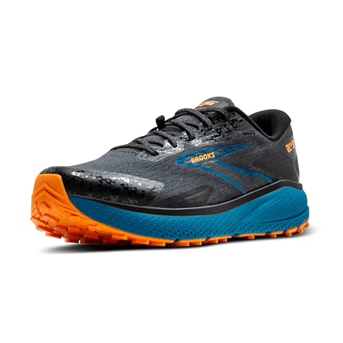 Brooks Herren Divide 5 Sneaker, Ebony Mosaic Blue Orange, 45 EU im Sale