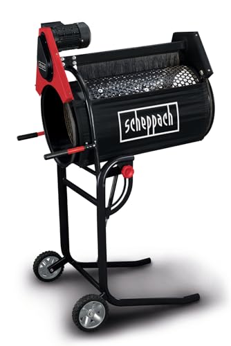 Scheppach Rollsieb RS350 (250 Watt, Siebtrommel-Länge: 800mm -Ø: 400mm, Drehzahl: 42 min-1, Materialdurchsatz: 3m³/h, neigbare Trommel) im Sale