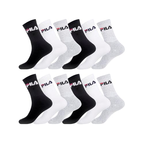 FILA Herren Fila/Am/Tnx12 Sportsocken, Mehrfarbig (Multicolore A - Mc), 43-46 EU im Sale