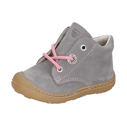 RICOSTA Mädchen Stiefel Cory, Baby und Kleinkinder Lauflernschuhe, Weite: Mittel, lose Einlage, terracare, Booties, Leder, Graphit/rosa (460), 21 EU im Sale