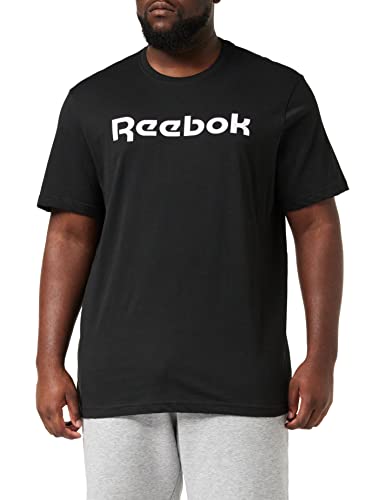 Reebok Herren Gs Linear Read Tee, Black/White, GJ0136, Gr. S im Sale