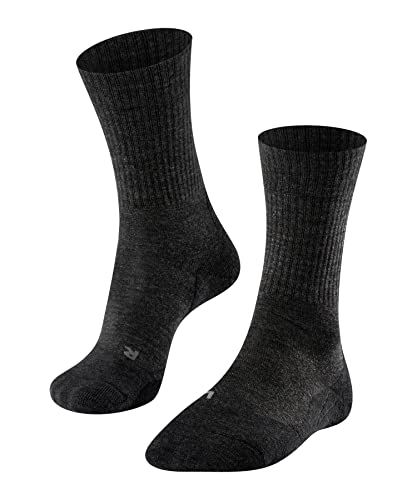 FALKE Herren Wandersocken TK2 Explore Wool SO Wolle antiblasen dick 1 Paar, Grau (Smog 3150), 44-45 im Sale