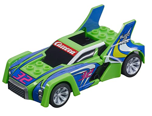 Carrera GO!!! Build 'n Race - Race Car green I Rennbahnen und lizensierte Slotcars | bis zu 2 Spieler | Für Jungs und Mädchen ab 6 Jahren & Erwachsene im Sale