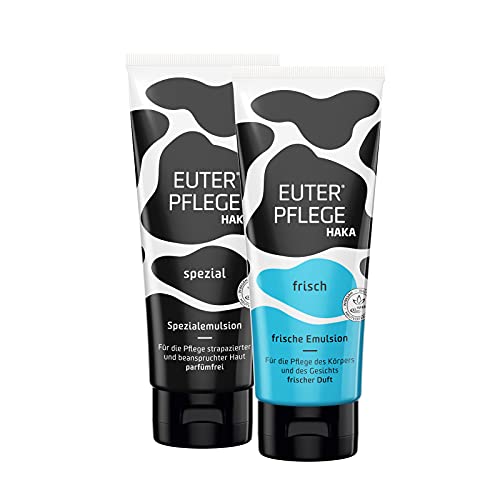 EUTERPFLEGE Set I EUTERPFLEGE spezial 200ml + EUTERPFLEGE frisch I 200 ml I Feuchtigkeitscreme für strapazierte Haut I Sanfte Pflegecreme für trockene Hände und beanspruchte Haut