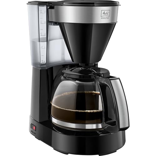 Melitta Easy Top - Filterkaffeemaschine - mit Glaskanne - Tropfstopp - 10 Tassen - Schwarz (1023-04) im Sale