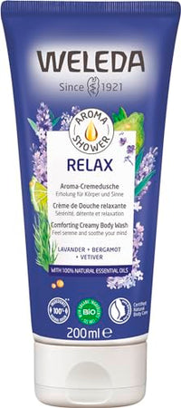 Thumbnail for WELEDA Bio Relax Duschgel vegan - Naturkosmetik Aroma Shower Duschseife für Frauen & Männer mit Lavendel / Bergamotte Duft, Natürliche Hautpflege Dusche zur Reinigung von Gesicht & Körper (1x 200ml) im Sale