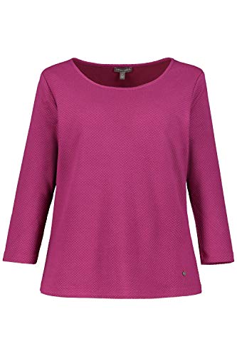 Gina Laura Damen Shirt, 3-D Punkt,horizont TN Bluse, dunkles Fuchsia, im Sale