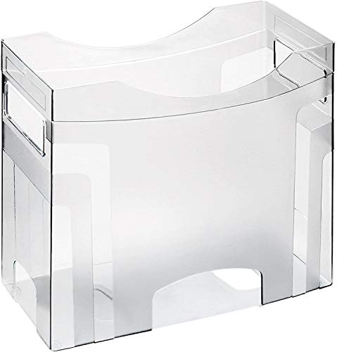 Rotho Cube Hängemappenbox für Aufbewahrung und Transport von bis zu 25 Hängetaschen, Kunststoff (PS) BPA-frei, transparent, (34,5 x 14,5 x 26,5 cm) im Sale