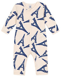 Thumbnail for Petit Bateau A0BX2 Langärmliger, Fußloser Schlafanzug Unisex Baby Avalanche/Multico 3 Monate im Sale