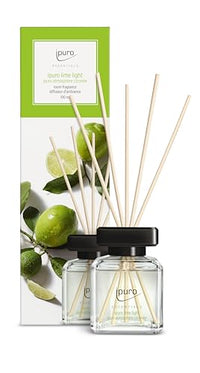 Thumbnail for ipuro - Essentials Raumduft Lime Light 100ml | Raumerfrischer mit Zitronengras, Bergamotte, Orange, Geranie, Maiglöckchen & Vanilleblumen Duft Aroma | Diffuser mit Stäbchen | Lufterfrischer Wohnung im Sale