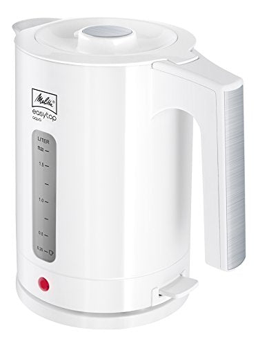 Melitta Wasserkocher, Easy Top Aqua 1,7 Liter, 2.400 Watt, Weiß/Edelstahl 1016-03