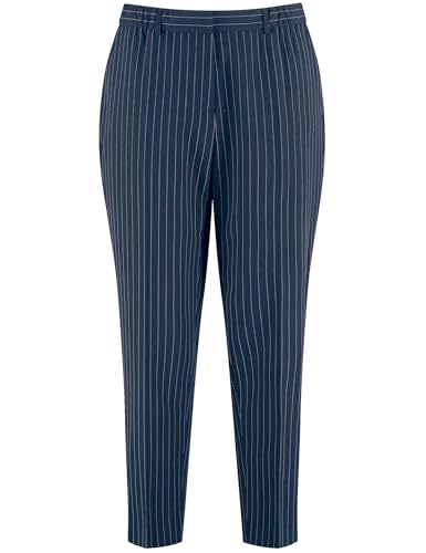 Samoon Damen 7/8 Hose mit Nadelstreifen Greta gestreift 7/8 Länge Navy 54 im Sale