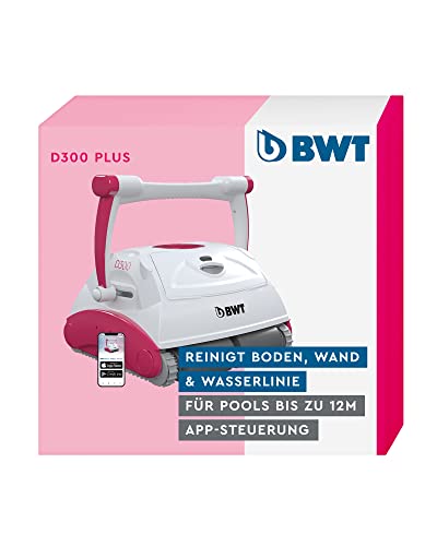 BWT Pool-Roboter D300 APP | Optimale Reinigung für Boden, Wand & Wasserlinie | Beste Filterleistung & Zügige Reinigung | App-Steuerung | Einfach zu reinigender Pool-Sauger