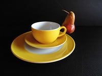 Thumbnail for Dibbern SONDERAKTION - Originalware Solid Color - Kaffeetasse m.U. 0,25 + Teller 21 cm - sonnengelb - NEU