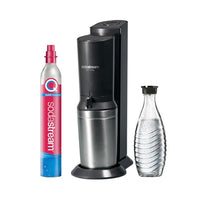 Thumbnail for SodaStream Wassersprudler Crystal 3.0 Quick-Connect CO2-Zylinder und 1x Glaskaraffen, Silber, Schwarz/Titan, 45 cm