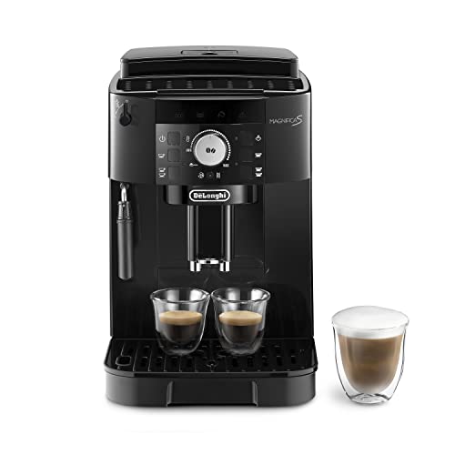 De'Longhi Magnifica ECAM11.112.B, Kaffeevollautomat mit Milchaufschäumdüse für Cappuccino, mit Espresso Direktwahltasten und Drehregler, 2-Tassen-Funktion, Schwarz im Sale