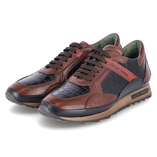 Galizio Torresi Herren Halbschuhe Braun Leder im Sale