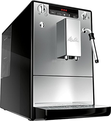 Melitta Solo & Milk - schlanker Kaffeevollautomat mit Milchaufschäumer, Kaffeemaschine mit abnehmbarem Wassertank, für z. B. Kaffee oder Cappuccino, silber im Sale