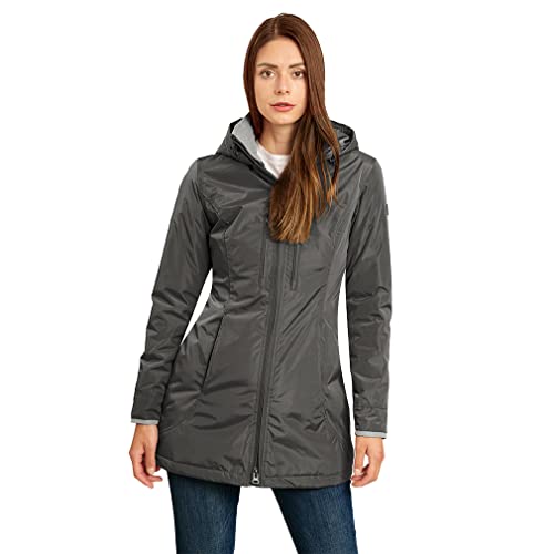 Knuffelwuff Damen Übergangsjacke - Leichte Jacke Fairfield Größe: XXL / 44 Khaki - Atmungsaktive wasserdichte Jacke mit extra vielen Taschen für Outdoor, Wandern, Reisen, Gassi gehen