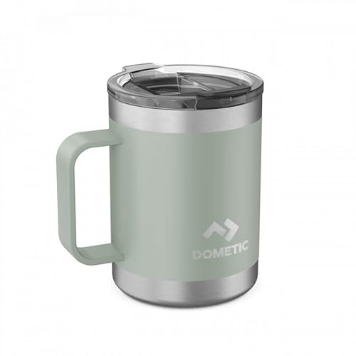 DOMETIC Thermo Mug 45 - Thermobecher 450ml - Trinkbecher Edelstahl - Kaffeebecher to Go - Thermotasse - Spülmaschinenfest, Doppelwandige Isolierung, Auslaufsicher - Moss