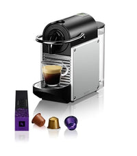 Thumbnail for Nespresso De'Longhi EN 124.S Pixie Silber Kaffeekapselmaschine | 1260W | 0,7 L | Seitenpanels aus recycelten Kapseln,Silber Metall