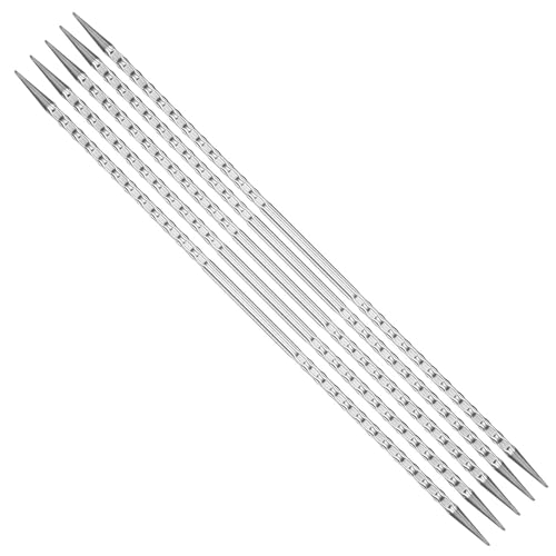 Addi AD1702020-03.00 Doppelt-Spitz Nadeln, Silber, 20cm, 3mm, 5 Count