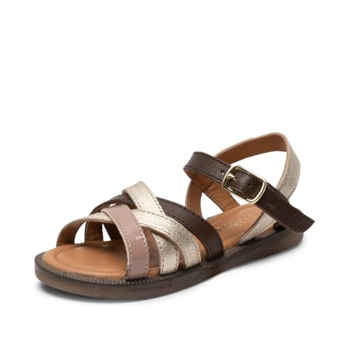 Bisgaard Aline Flat Sandal, Gold, EU im Sale