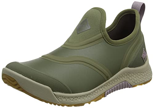 Muck Boots Damen Outscape Low Regenschuh, Olivgrün im Sale