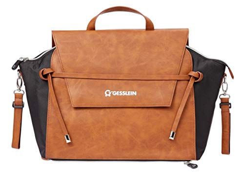 Shoulder Bag und Rucksack in Lederoptik tabak im Sale