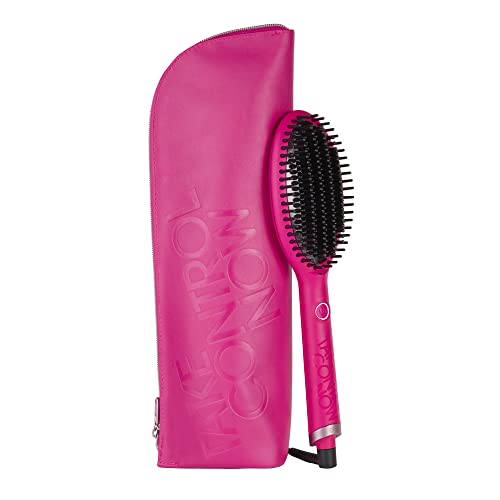 ghd glide pink Hot Brush, Glättbürste mit Keramikheiztechnologie und Ionisator, Orchid Pink, Limited Edition