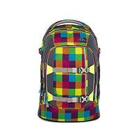 Thumbnail for SATCH Beach Leach 2.0 Kinder-Rucksack,45cm, Karo Bunt Gepixelt,SAT-SIN-003-901is incorrect and must be replaced by the proper value Satch pack Schulrucksack -ergonomisch,30Liter, Organisationstalent