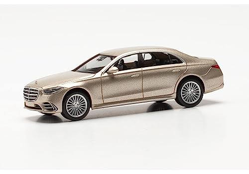 herpa 430869-002 Mercedes-Benz Modellauto S-Klasse, Miniatur im Maßstab 1:87, Sammlerstück, Made in Germany, Modell aus Kunststoff Miniaturmodell