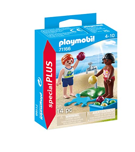 PLAYMOBIL 71166 Kinder und Wasserballons, Mehrfarbig, one Size im Sale