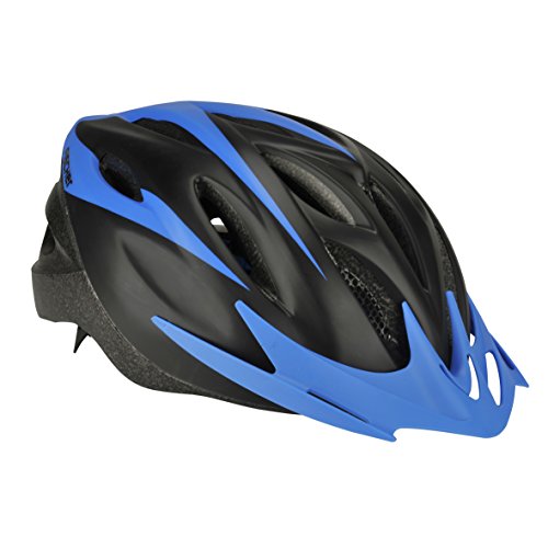 FISCHER Erwachsene Fahrradhelm, Radhelm, Mountainbike-Helm, Cityhelm Sportiv, S/M, 54 – 59 cm, schwarz blau, mit beleuchtetem Innenring-System im Sale