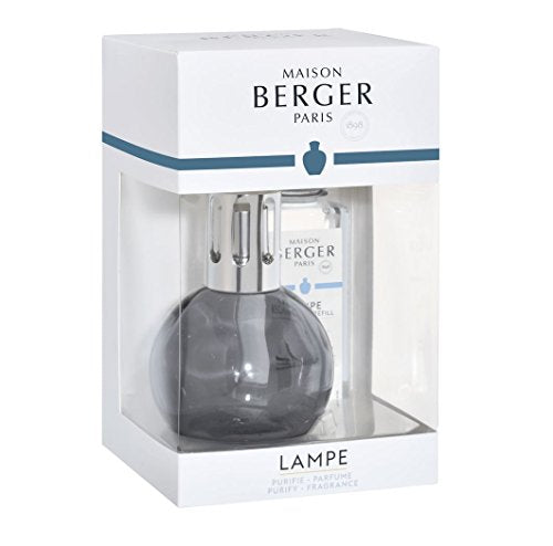 LAMPE BERGER Set Duftlampe Bingo Grise/Grau + Duft Caresse de Cotton/Zarte Baumwollblüte 180 ml