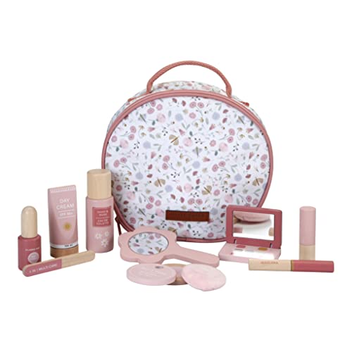 Little Dutch 7061 FSC Holz Spielset Beautycase Schminkkoffer - Flowers & Butterflies