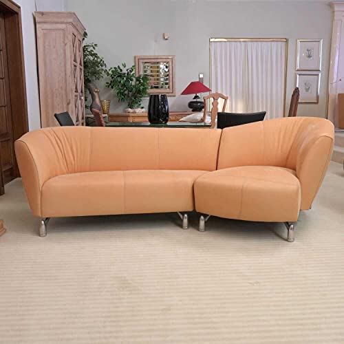 leolux Sofa Pupilla Leder Coral Mit Longchair