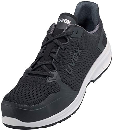 Uvex 1 Sport gelochter Halbschuh, Sicherheitsschuhe S1 SRC, Arbeitsschuhe für Damen & Herren, Schwarz, im Sale