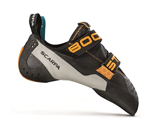 Scarpa Herren Booster Kletterschuhe, Black-ORANGE FZC, 41.5 EU im Sale