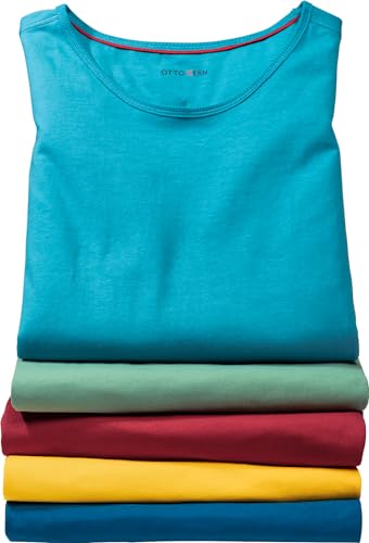 Otto Kern Tank Top Herren im 5er Pack – Lockere Passform, Tanktop aus 100% Baumwolle, Tank Top Herren Sommer – in 5 frischen Sommerfarben, Bunt, Gr. im Sale