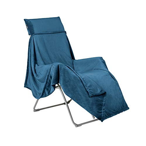 LAFUMA MOBILIER Fleece-Decke FLOCON, Für LAFUMA Relax Liegestühle, 180x170 cm, Farbe: Fjord, LFM5040-9283