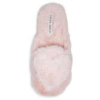 Thumbnail for Laura Ashley Ladies Plush 3D Scuff Slippers With Memory Foam Insole, Pink, Medium im Sale