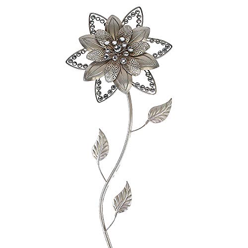 Formano Wandblume 70cm silber