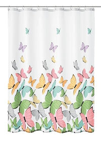 Thumbnail for Kleine Wolke Butterflies Duschvorhang, Polyester, Multicolor, 180 x 200 x 0.2 cm im Sale