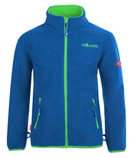 Thumbnail for Trollkids Kinder Oppdal XT Fleece Jacke, Mittelblau/Hellgrün, im Sale